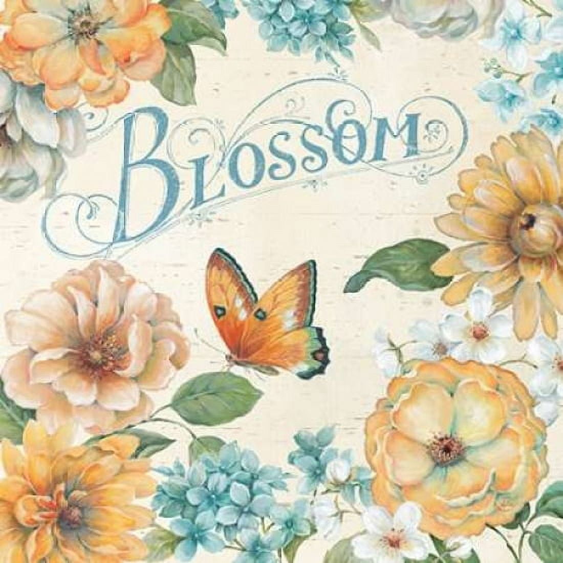 Butterfly Bloom II Canvas Art - Daphne Brissonnet (24 x 24)
