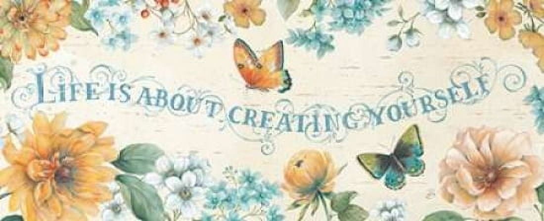 Butterfly Bloom IV Canvas Art - Daphne Brissonnet (24 x 48)