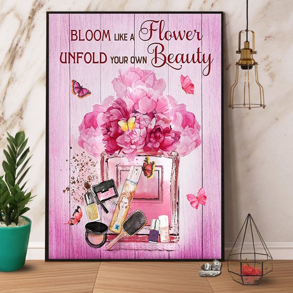 Butterfly Bloom Like A Flower Unfold Your Own Beauty Satin Poster Wall Art Decor 16 x 24 Inch Poster