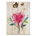 thumbnail image 1 of Butterfly & Bloom Wood Painting Art Print, 1 of 1