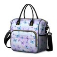 thumbnail image 1 of Butterfly and Blue Purple Pattern Insulated Leakproof Lunch Box for Women, Large Lunch Bag for Tween Teen Adult, Loncheras Para Mujer for Work Beach Travel Picnic Camping, 1 of 5