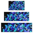 thumbnail image 1 of Butterfly Blue Purple Wing Pattern Kitchen Rugs Sets Of 3,Kitchen Runner Rugs Non Skid Washable,Decorative Kitchen Floor Mats for Kitchen,Sink,Laundry,17"x30"+ 17"x47" + 17"x59", 1 of 6