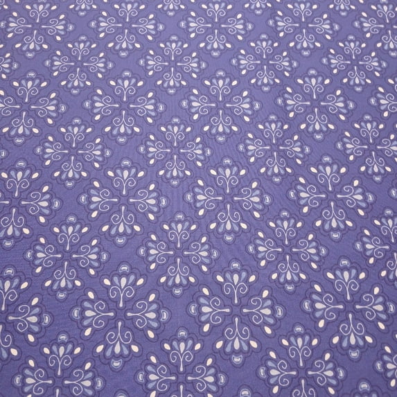 Butterfly Blues Geo Royal Cotton Fabric (1 yard)