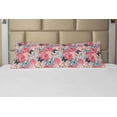 thumbnail image 1 of Butterfly Body Pillow Case Cover with Zipper, Peony Roses Butterflies Romantic Graphic Print Retro Style Floral Design Print, Decorative Accent Long Pillowcase, Multicolor, by Ambesonne, 1 of 1