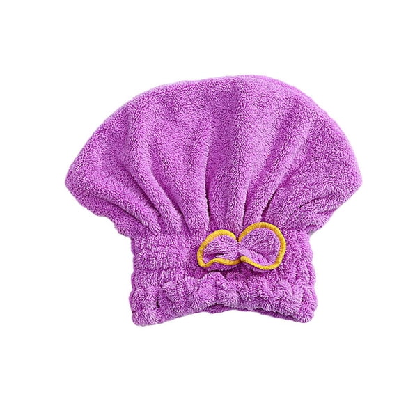 Butterfly Bow Microfiber Hair Drying Cap Adjustable Quick Dry Towel For Home And Travel