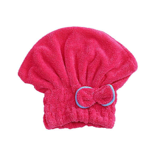 Butterfly Bow Microfiber Hair Drying Cap Adjustable Quick Dry Towel For Home And Travel