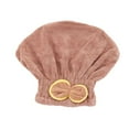 thumbnail image 1 of Butterfly Bow Microfiber Hair Drying Cap Adjustable Quick Dry Towel For Home And Travel, 1 of 7