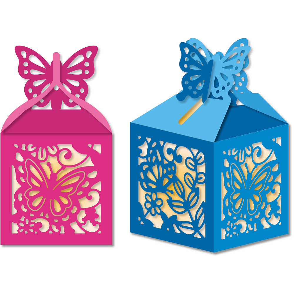Butterfly Box Metal Cutting Dies Card Making Die Stencil Carbon Steel ...