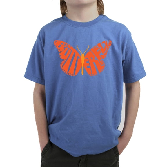 Butterfly - Boy's Word Art T-Shirt
