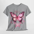 thumbnail image 1 of Butterfly Breast Cancer Ribbon Shirt, Butterfly Fighter Shirt ID-0629-UWLE, 1 of 10