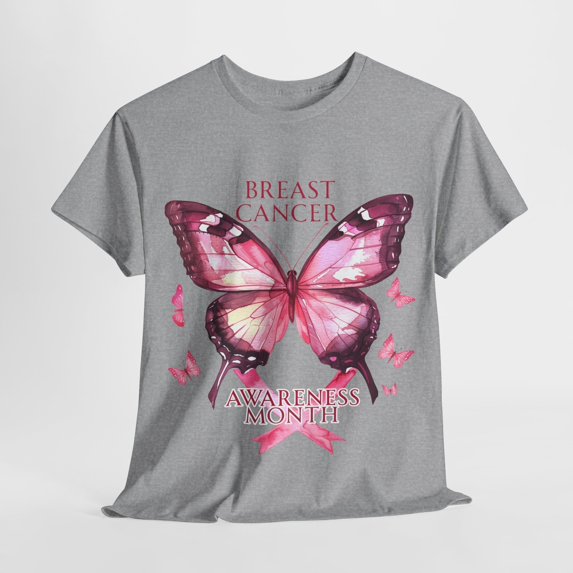 Butterfly Breast Cancer Ribbon Shirt, Butterfly Fighter Shirt ID-0629-UWLE