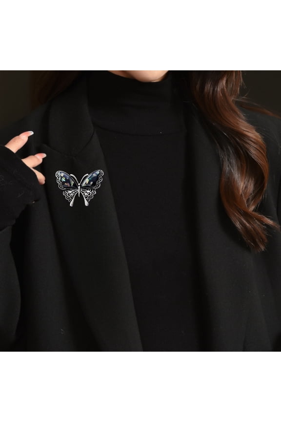 Butterfly Brooch Enamel Insect Lapel Safety Pin for Women