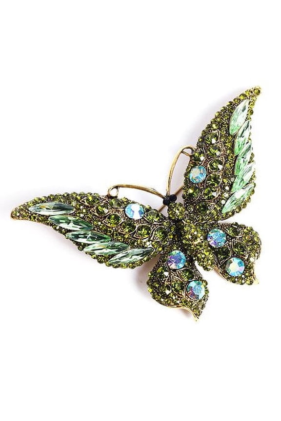 Butterfly Brooch Luxury Crystal Pin For Women Party Banquet Rhinestone Pins
