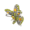 thumbnail image 1 of Butterfly Brooch-Pin With Crystal Accents Silver-Tone & Multi Colored #LQP1046, 1 of 2