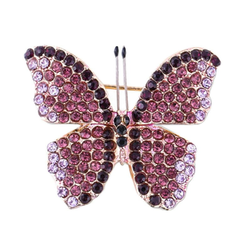 1pc Elegant Zircon Butterfly Brooch for Women - Perfect for Banquets and  Anniversaries