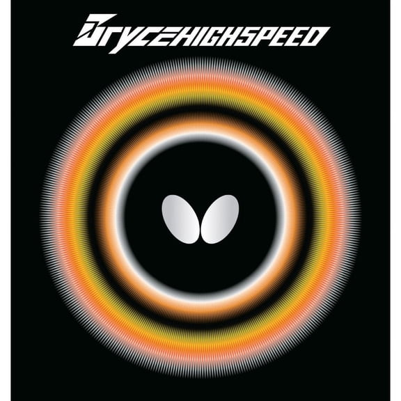 Butterfly Bryce High Speed Table Tennis Rubber, 2.1 mm, Black