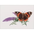 thumbnail image 1 of Butterfly/Buddleja On Aida Counted Cross Stitch Kit, 11.5" x 7", 18-Count, 1 of 1