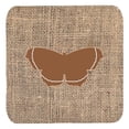 thumbnail image 1 of Butterfly Burlap And Brown Foam Coasters, Set Of 4, 1 of 1