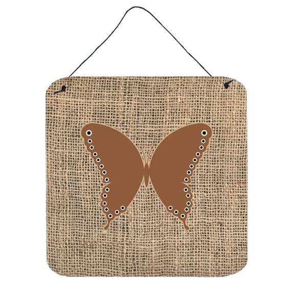 Butterfly Burlap and Brown BB1036 Wall or Door Hanging Prints