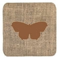 thumbnail image 1 of Butterfly Burlap and Brown Foam Coasters, Set - 4, 1 of 1