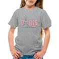 thumbnail image 1 of Butterfly C'est La Vie Paris T-Shirt Juniors -Image by Shutterstock,  Large, 1 of 4