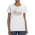 thumbnail image 1 of Butterfly C'est La Vie Paris T-Shirt Women -Image by Shutterstock, Female XX-Large, 1 of 4