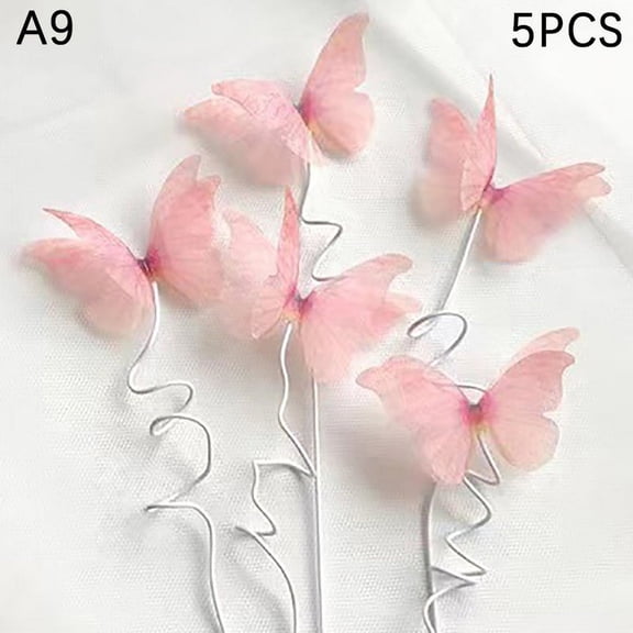 Butterfly Cake Decoration Happy Birthday Cake Topper Festival Plugin Baking Inse