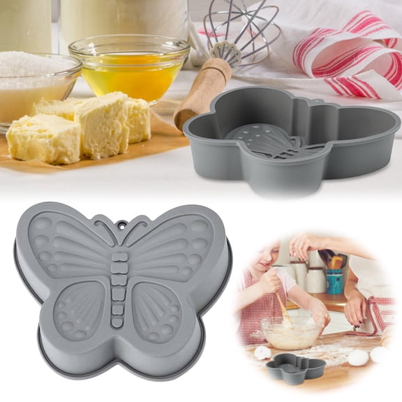 Butterfly Cake Pan, Baking Butterfly Silicone for Chocolate, Cupcakes, Cake DIY Handmade for Butterfly Cake, Pudding, Jelly, Baking Accessories (1 Pc)