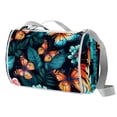 thumbnail image 1 of Butterfly Canvas Picnic Blanket Waterproof Outdoor Extra Large for Family Beach Hiking Camping - Foldable and Portable Mat with Carry Handle - Durable, Easy to Clean, Lightweight., 1 of 6