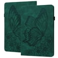 thumbnail image 1 of Butterfly Case for Kindle Paperwhite (6 Inch Display) - Synthetic leather/Silicone Composite Case Protector Slim Fit Lightweight Flip Folio Leather Wallet Cute Cover Holder (Green), 1 of 6