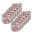 thumbnail image 1 of Butterfly Chair Seating Cushion Set of 12, Peony Roses Butterflies Romantic Graphic Print Retro Style Floral Design Print, Seat Pads with Anti-slip Backing, 16"x16", Multicolor, by Ambesonne, 1 of 7