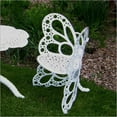 thumbnail image 1 of Butterfly Chair White - All Weather Powder Coated Finish - Strong Cast Aluminum Material - Classic Wrought Iron Design - Functional and Elegant Focal Point for Home or Garden - Easy Assembly - Full Ad, 1 of 1