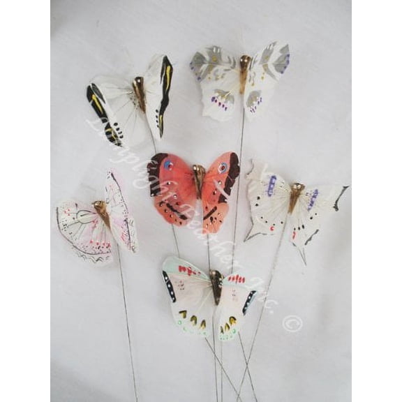 Butterfly Christmas Tree Ornaments Light 3 inch per DOZEN