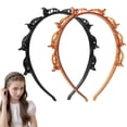thumbnail image 1 of Butterfly Clip Headband, 90s Headbands with Clips, Double Bangs Hairstyle Headband, Multi Layer Toothed Braid Tool for Easy Diy Hairstyle(2pcs), 1 of 7