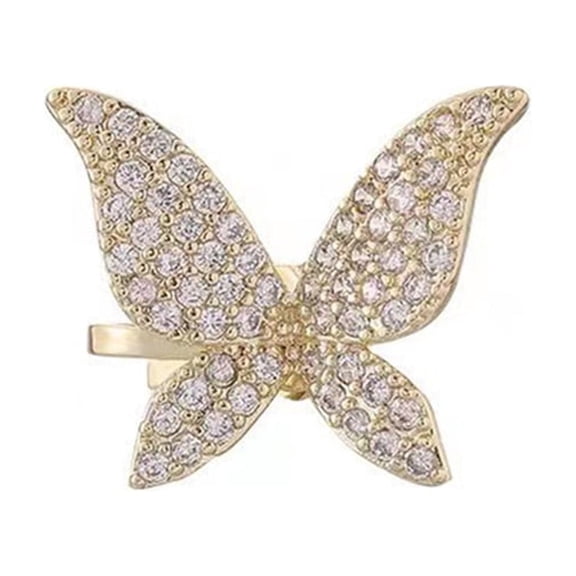 Butterfly Clip On Cartilage Cuff Earrings Non Piercing for Women