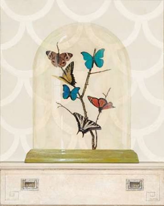 Butterfly Cloche Canvas Art - Arnie Fisk (24 x 30)