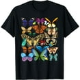 thumbnail image 1 of Butterfly Collection - Monarch Butterfly Lover Butterflies T-Shirt Black 3X-Large, 1 of 4