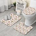 thumbnail image 1 of Butterfly Colorful Insect Pattern Bathroom Rugs Sets 3 Piece,Toilet Cover Set,Absorbent Non Slip Bathroom Mats Sets with U-Shaped Contour Rug Toilet Rug Set, 1 of 5