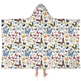 thumbnail image 1 of Butterfly Colorful Insect Pattern Hooded Bath Towel，60"x35" for Ages 3 To 12 Kids, Quick Dry Lightweight Soft Microfiber Hood Beach Towel Cover Up for Kids, 1 of 7