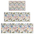 thumbnail image 1 of Butterfly Colorful Insect Pattern Kitchen Rugs Sets Of 3,Kitchen Runner Rugs Non Skid Washable,Decorative Kitchen Floor Mats for Kitchen,Sink,Laundry,17"x30"+ 17"x47" + 17"x59", 1 of 6