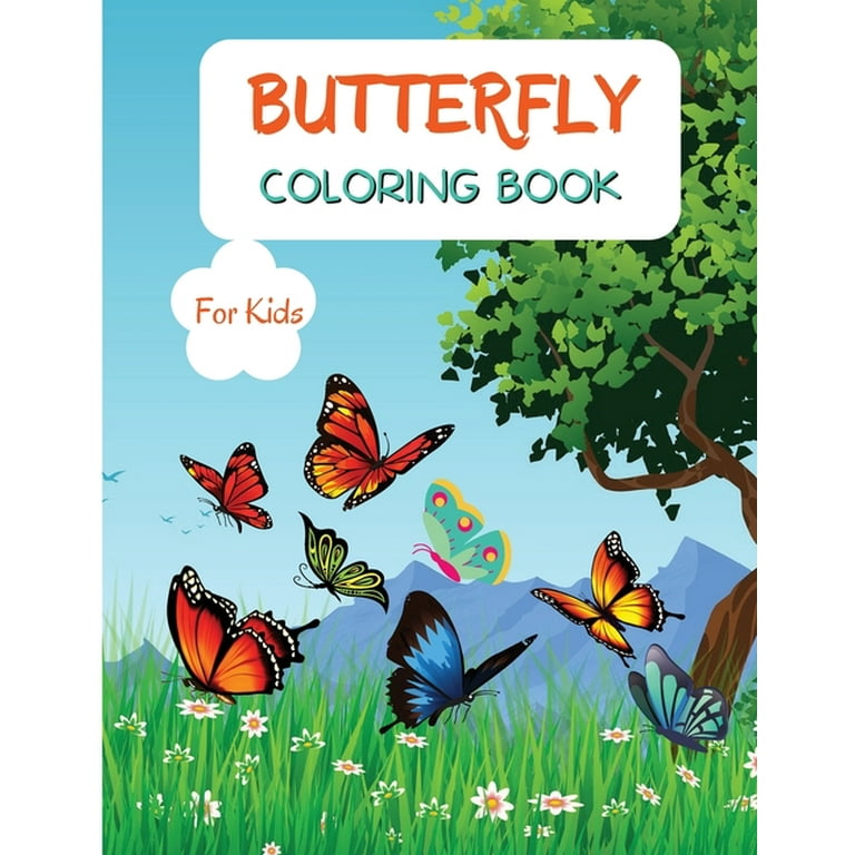 Adult coloring books LARGE print, Coloring for adults, Butterflies