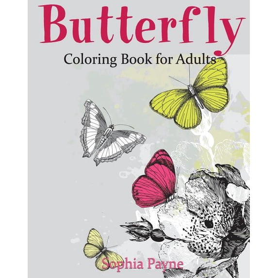 Butterfly Coloring Book for Adults (Butterflies Coloring book) (Volume 1)