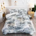 thumbnail image 1 of Butterfly Comforter Set Size Starry Blue Rose Print Bedding Set Butterfly Art Pattern Soft Lightweight Duvet Set for Kids Teens Girls Women 3Pcs(1 Comforter + 2 Pillowcase), 1 of 6