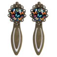 thumbnail image 1 of Butterfly Copper-Colored Lace Bookmarks - Stainless Steel Book Accessories for Readers and Book Lovers, 1 of 5