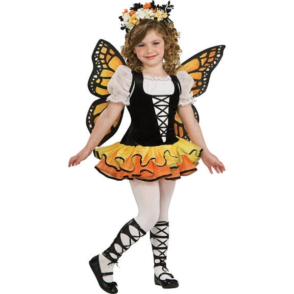 Rubies Monarch Butterfly Fairy Tutu Costume for Kids, Girls Medium