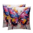 thumbnail image 1 of Butterfly Covers Throw Pillow Set - 2 Pack Throw Pillow Inserts Included - Unique Patterns - 16x16, 18x18, 20x20 Inches for Home Decor - Throw Pillow - Decorative Pillows, 1 of 6