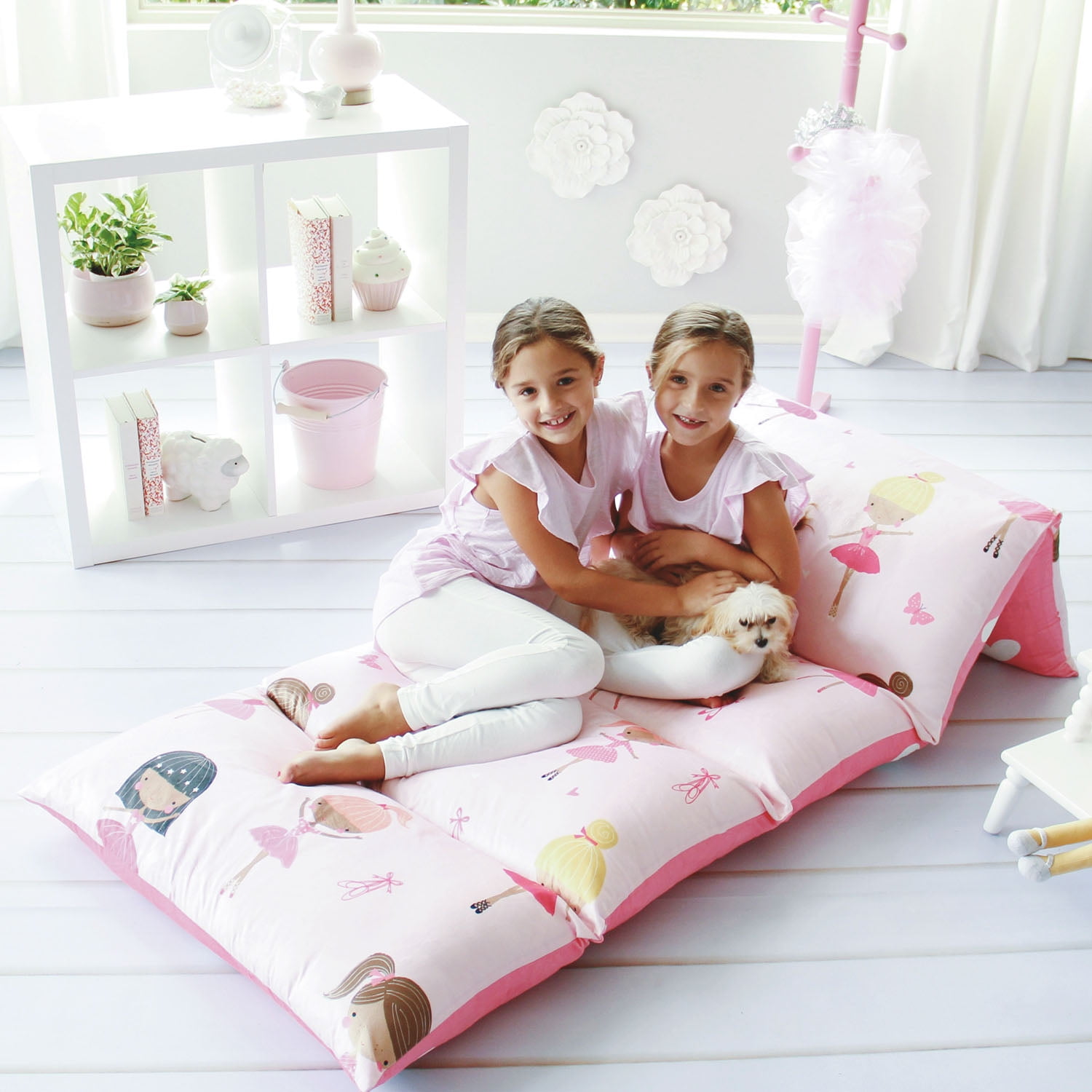 Butterfly Craze Floor Pillow Bed Lounger Cover, Cozy & Stylish Seating