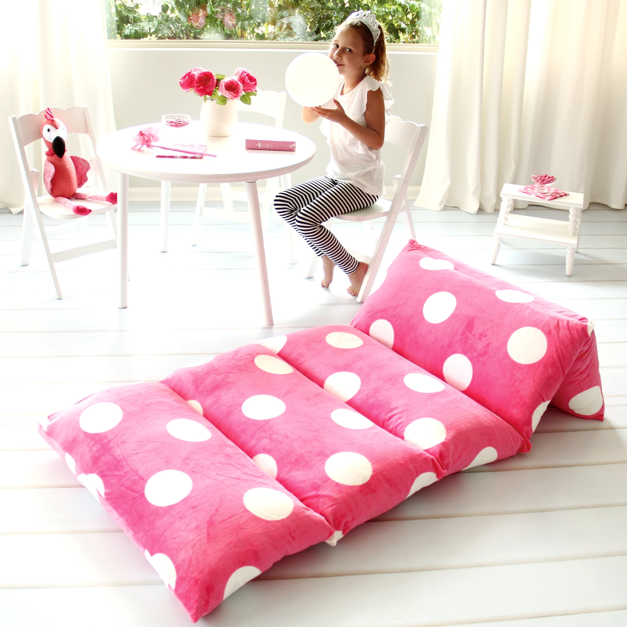 Extra Large Floor Cushion With Handle Machine Washable 100% Cotton Striped  Quilted Seat Pad Water Repellent Floor Lounger Pillow 