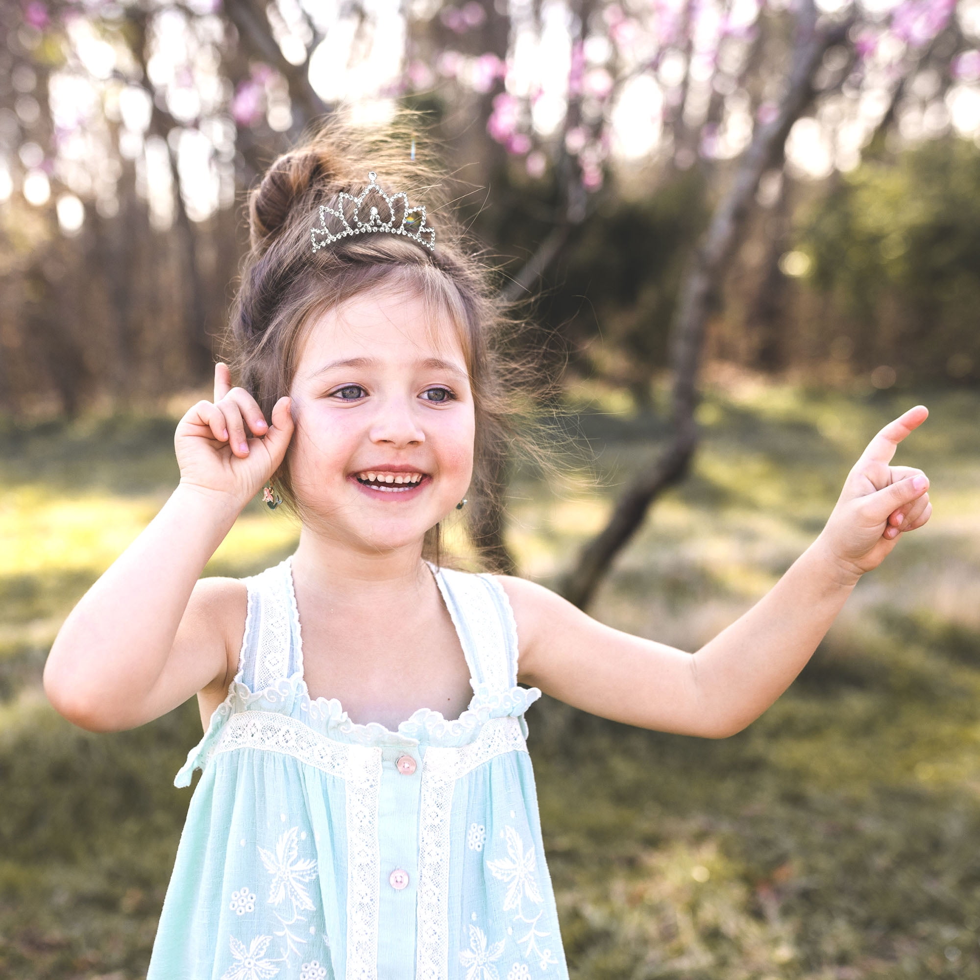 Butterfly Craze Princess Crown Comb Mini Tiara for Kids - Ideal for Wedding  Entourage like Flower Girls, Add a Touch of Royalty to Your Child's