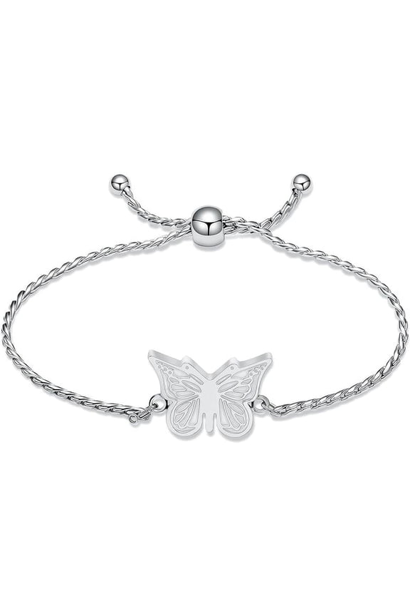 Butterfly Cremation Jewelry Urn Bracelet for Ashes for Women Adjustable Cremation Keepsake Ashes Holder Memorial Bracelet Urn Bangle for Ashes